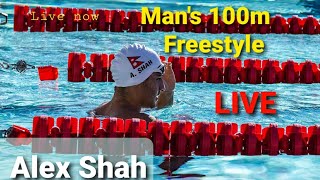 Alex Shah Swimming From Nepal Olympic Games Tokyo | Man's 100m Freestyle LIVE | Alexander shah Nepal