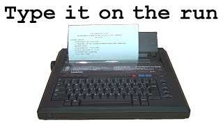 A battery-powered laptop typewriter 🔋 1987 Brother EP5