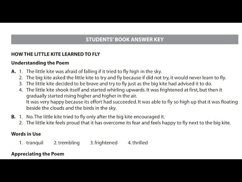 How The Little Kite Learned To Fly Poem | Question Answer | Gulmohar ...