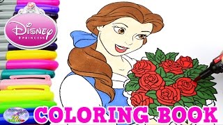 Disney Coloring Book Belle Beauty and The Beast Princess Episode Surprise Egg and Toy Collector SETC