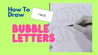 Mastering Bubble Letters I–O | Easy & Fun Drawing Practice ✍️ #drawingtutorial