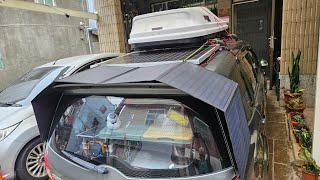 車泊 DIY 太陽能充電設置 (固定式太陽能板+摺疊移動式太陽能板)