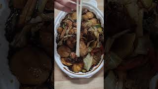 MUST TRY korean DELIVERY FOOD! 찜닭 Jjimdak 😍 #youtube #youtubeshorts #shortsyoutube #shortsvideo