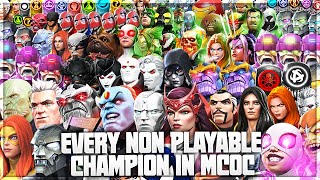 All Non Playable Characters in Marvel Contest of Champions