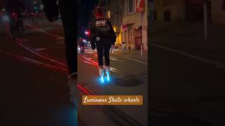 AMAZING LUMINOUS WHEELS #daxmakwana #inlineskating #skating #luminous#trending salmanayubsk#reaction