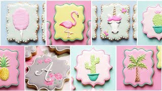 UNICORN, COTTON CANDY, FLAMINGO, PALM TREE COOKIES and more! Cookie Decorating Tutorials