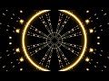 Flickering Yellow Lights Tunnel for Music Visualization Motion Graphic Art Background 4K Loop