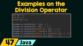 The Division Operator (Examples)