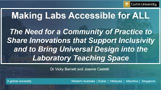 ADCET Webinar: Making Labs Accessible for ALL - The Need for a Community of Practice