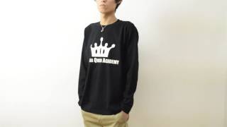 （ロンＴ）QUEEN オリジナルアメカジプリント 長袖Tシャツ 王冠 クラウン メンズ レディース 大きいサイズ ビッグサイズ LT-QUEEN mv154