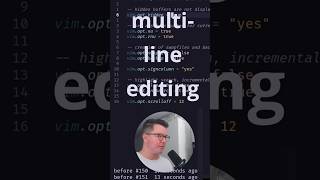 Vim multi-line editing with Neovim plugin vim-visual-multi
