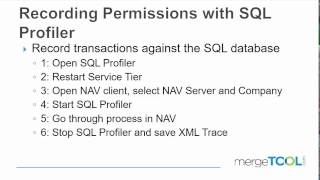 Recording Permissions with SQL Profiler