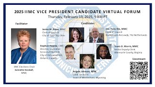 2025 IIMC Vice President Candidate Virtual Forum