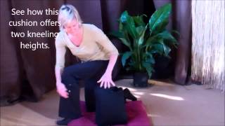 Mayu Sanctuary Meditation Seats, Benches, and Cushions - a video guide to posture