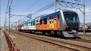 静岡鉄道A3010編成エスパルス＆トヨタユナイテッド＆ベルテックス静岡ラッピング車両　普通新清水行き　桜橋駅付近通過　電子ホーンあり　#鉄道好き #静岡鉄道 #警笛