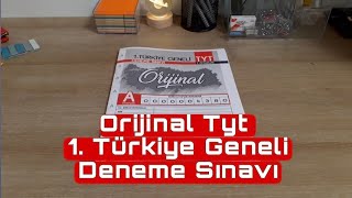 Orijinal Yayınları 1. Türkiye Geneli TYT Deneme Sınavı Yorumlarım | #tg serisi