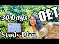 OET 30 Days Study Plan + Checklist