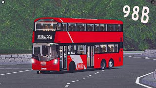 [ROBLOX] Hong Kong Bus Driving - KMB Route 98B (Special Departure) (Volvo B8L WG3) Time-lapse