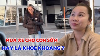 Tại Sao Con Gái CHƯA ĐỦ TUỔI Mà Đã Mua Xe? Một Ngày Đưa Các Con Đi Làm Tóc Và Xem Phim