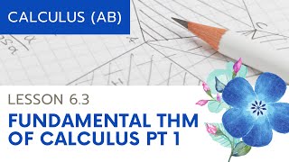 AP Calculus AB: Lesson 6.3 Fundamental Theorem of Calculus Part 1