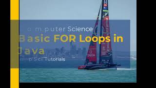 08 - Count-Controlled For Loops in Java