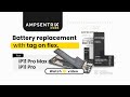 iPhone 11 Pro AmpSentrix Core Battery Repair with Tag on Flex