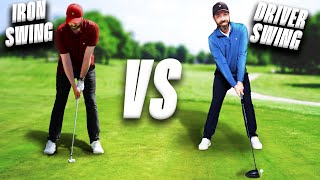 Driver swing Vs Iron swing (huge difference)