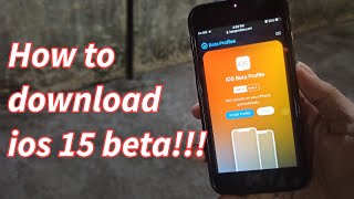 How to download ios 15 beta!!!!