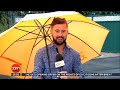 Weatherman gets (almost) blown away on Irish TV