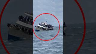 Shocking Footage: Boat Sinks in Lake Kivu, DR Congo #shorts