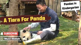 Nanny Makes A Tiara For Panda Princess | iPanda