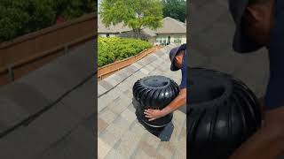 How to install a turbine vent with Castillo Roofing