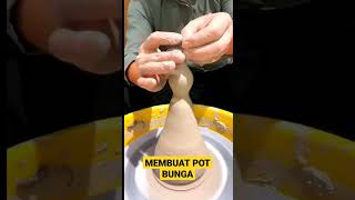 CARA MEMBUAT POT BUNGA DARI TANAH LIAT