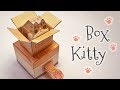 Cat in a box automata papercraft (step by step tutorial)