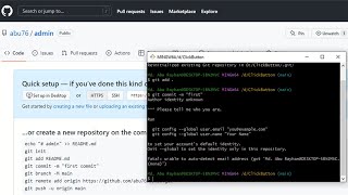 Git: "Please tell me who you are" error Solution || Upload projects to Github