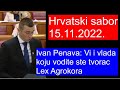 Ivan Penava: Vi i vlada koju vodite ste tvorac Lex Agrokora, 15.11.2022. #politika #hrvatska