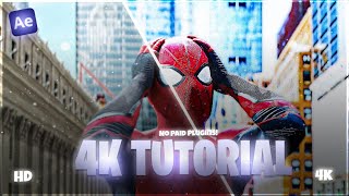 4K CC WITHOUT PAID PLUGINS | After Effects Tutorial