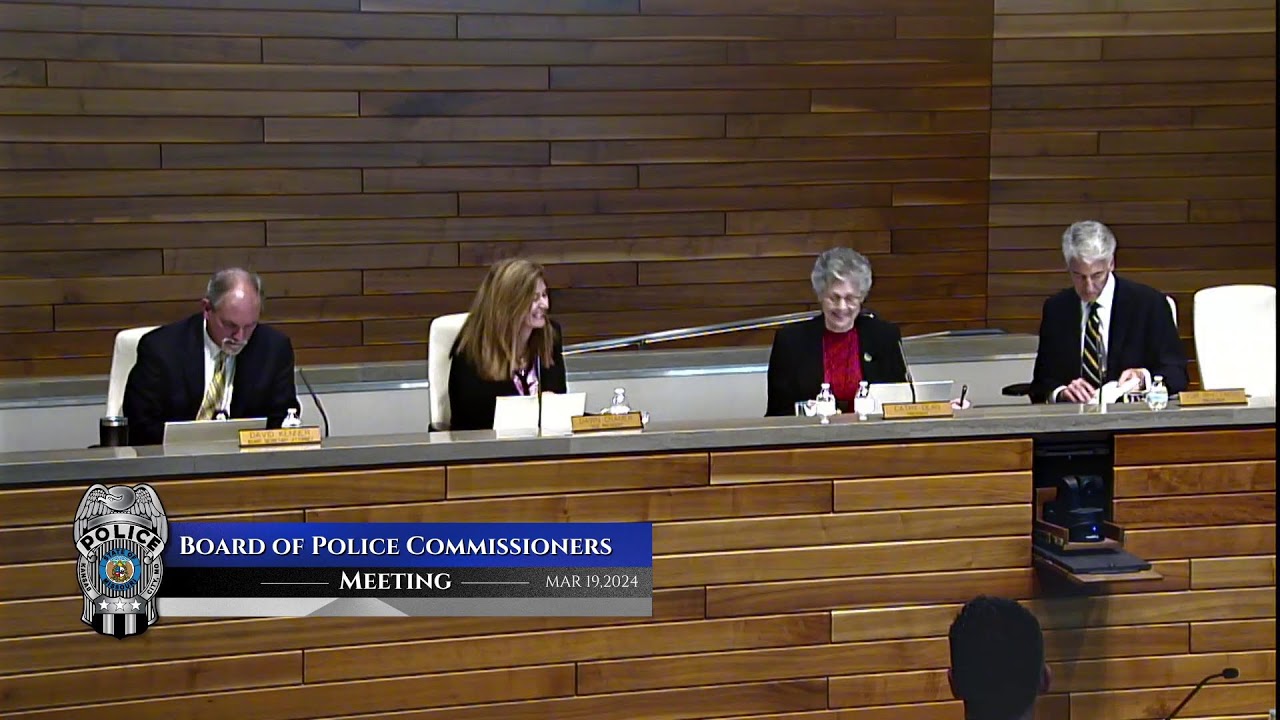 Board Of Police Commissioners Meeting March 19th 2024 Youtube