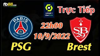 Soi kèo trực tiếp PSG vs Brest - 22h00 Ngày 10/9/2022 - vòng 7 Ligue 1