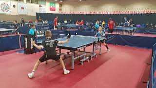 Курилович А.(Витебск) : Волынец И.(Брест). Командное первенство РБ. Tabletennis.