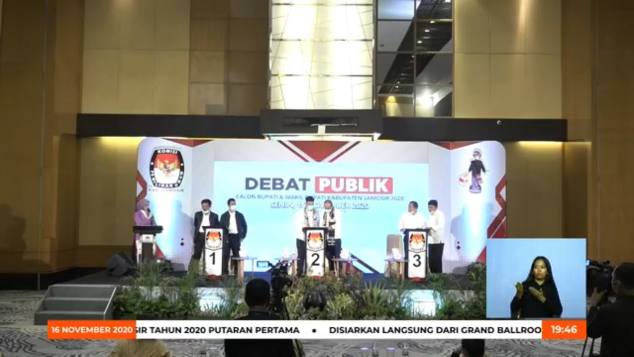 CUPLIKAN DEBAT CALON BUPATI/WAKIL BUPATI SAMOSIR - YouTube