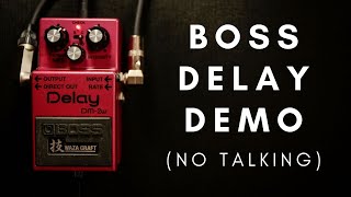 Boss Waza Delay pedal demo DM-2w