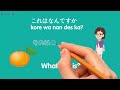 learn japanese for beginers kore wa nan des ka