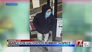 Search underway for gas station robbery suspect