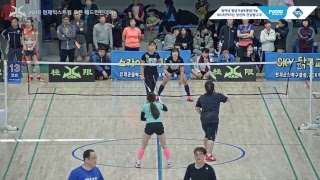 [2018 인제 익스트림 오픈 배드민턴 대회]여복 20-30C(솔향) 이정남 / 표정아 vs (의림) 이혜민 / 김경애