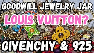 Louis Vuitton? Givenchy \u0026 925 Silver! Goodwill Jewelry Jar Unboxing ShopGoodwill #jewelryunboxing