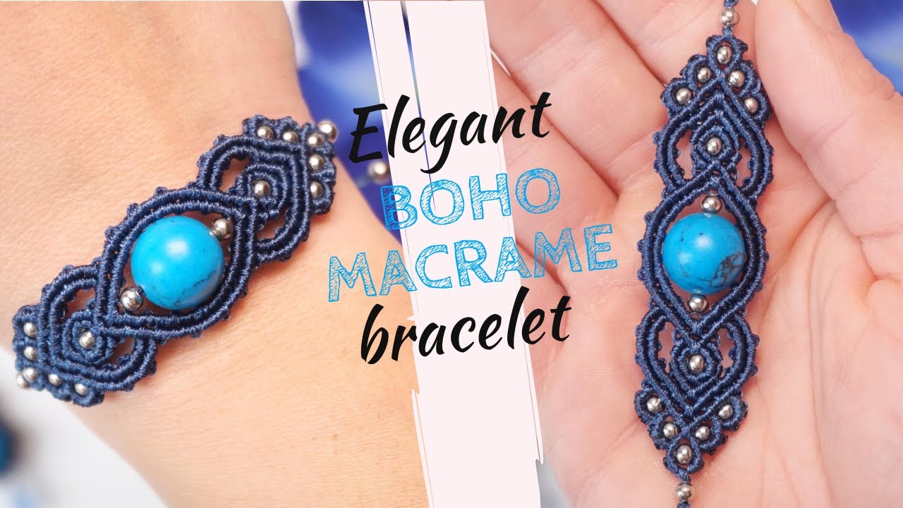 Diy Boho Beaded Macrame Bracelet Micro Macrame Bracelet Tutorial
