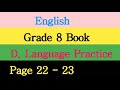 cashirkii 19 aad d. language practice p 22 24 fasalka 8 ee dugsiga dhexe.