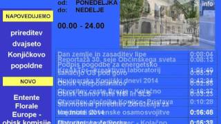 Spored predvajanja Lokalnega TV programa Skala TV od  11.9.  do 17.9. 2014