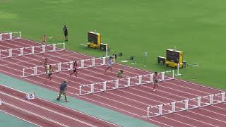 女子四種100mH 1組 千葉県中学総体2024